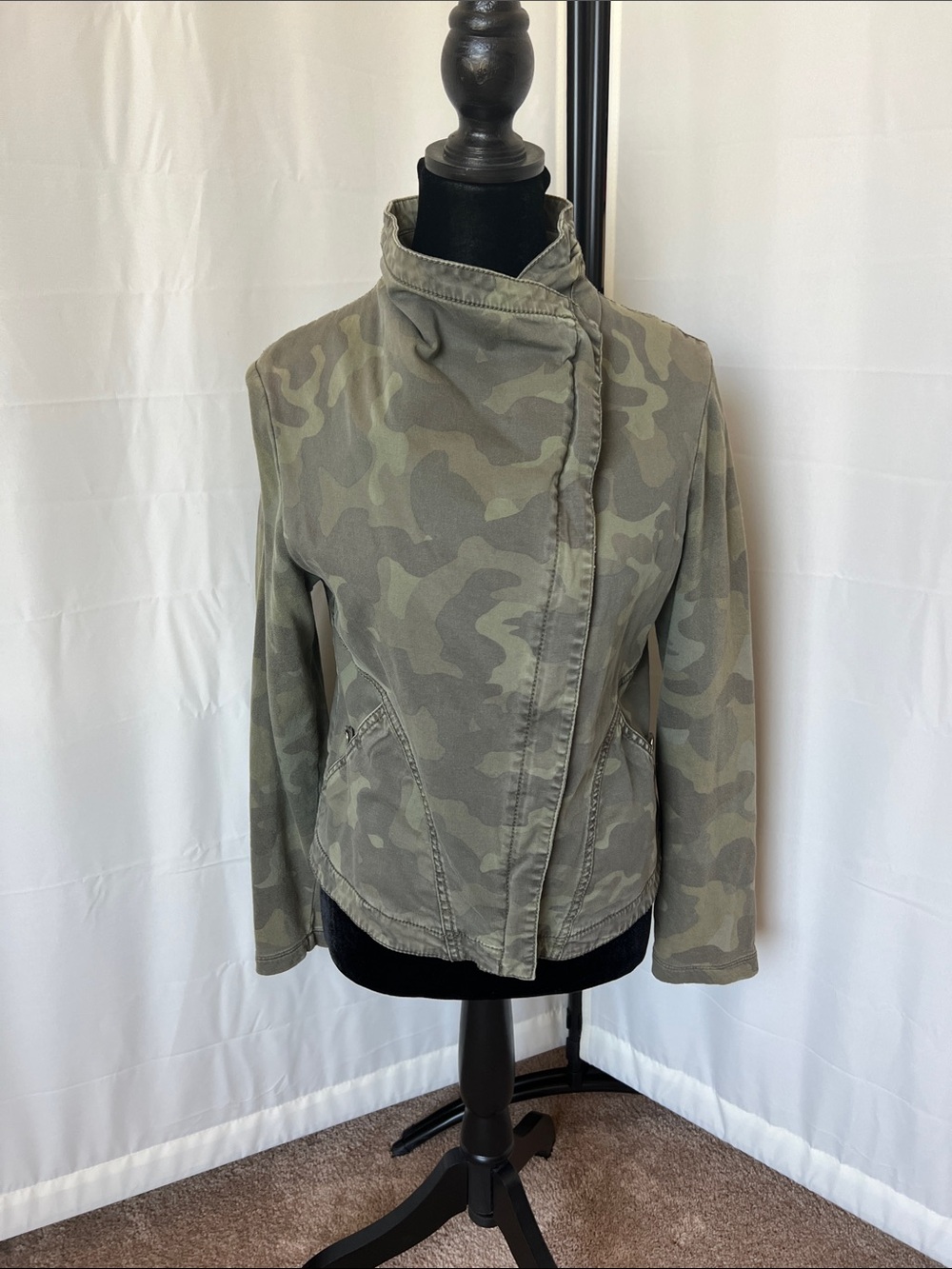 Anthropologie Marrakech Faravel Camouflage Moto Jacket